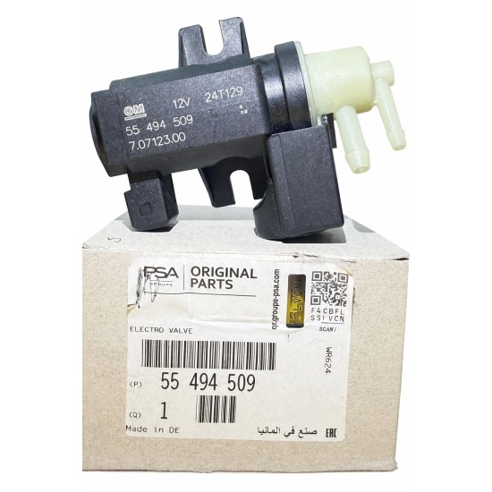 Turbo Basınç Selenoıd Valfi Opel Astra/J A13DTE GM-PSA ORJINAL 55494509