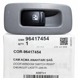 Cam Açma Düğmesi Sağ Ön Kapı Chevrolet Lacetti GM-PSA ORJINAL 96417454